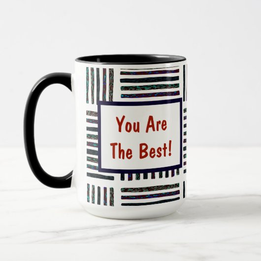 Sie sind die am besten Inspiriert gestreifte Perso Tasse (Links)