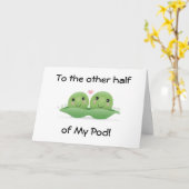 SIE SIND DIE ANDERE HÄLFTE MEINER POD BIRTHDAY WIS KARTE (Gelbe Blume)