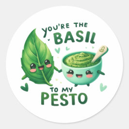 Sie sind die Basilika zu My Pesto - Runder Aufkleber