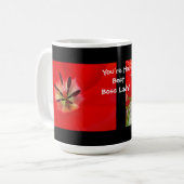 Sie sind die beste Chef-Dame! Kaffeetasse (Vorderseite Links)