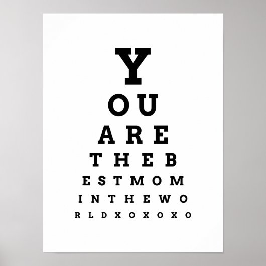 Sie sind die beste Mama in der Welt Poster (Vorne)