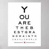 Sie sind die beste Oma der Welt Poster (Vorne)