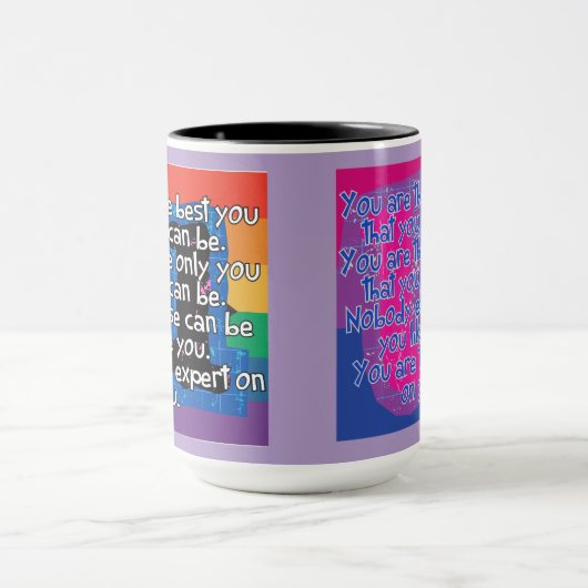 Sie sind die Besten (Bi Pride inklusive) Tasse (Zentrum)