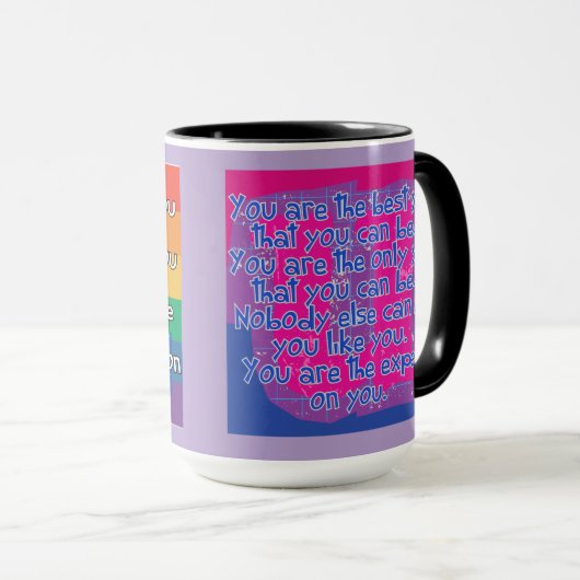 Sie sind die Besten (Bi Pride inklusive) Tasse (VorderseiteRechts)