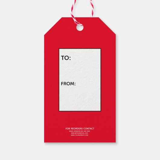 Sie sind die Bombe, die heiße Kakaombombe-Markieru Geschenkanhänger (Rückseite)