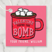 Sie sind die Bombe Hot Cocoa Bomb Valentine Gefall Geschenkanhänger (Vorderseite)