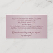 Sie sind die Braut-Visitenkarten Visitenkarte (Rückseite)