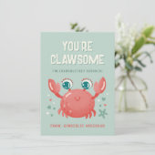 Sie sind die Clawsome Valentine Day Card (Stehend Vorderseite)