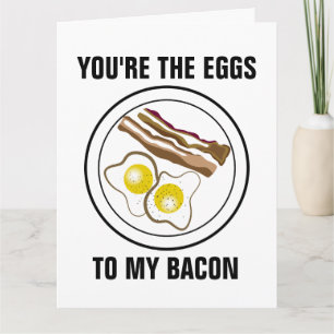 SIE SIND DIE EIER MEINES BACON, ÜBERSIEGTER ROMANC KARTE