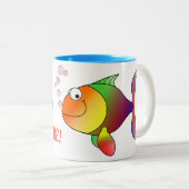 Sie sind die einzige FIsh-TASSE Zweifarbige Tasse (VorderseiteRechts)