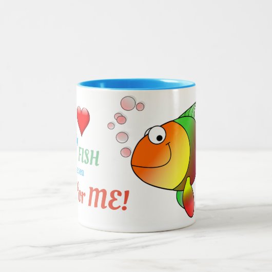 Sie sind die einzige FIsh-TASSE Zweifarbige Tasse (Mittel)
