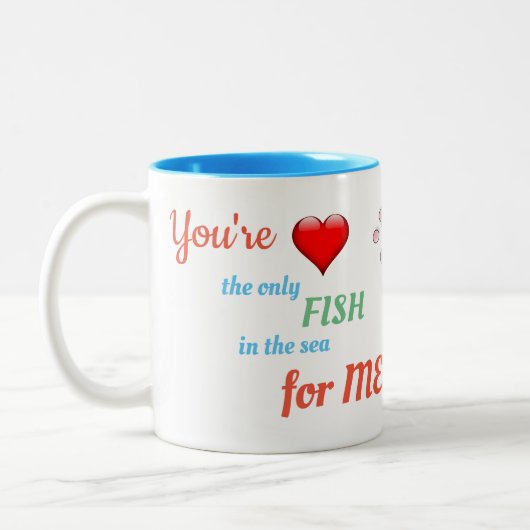 Sie sind die einzige FIsh-TASSE Zweifarbige Tasse (Links)