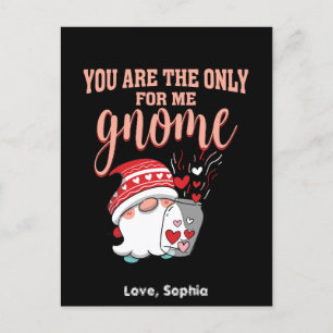 Sie sind die einzigen für mich gnome Valentine Feiertagspostkarte