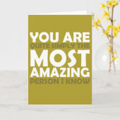Sie sind die fantastischste Person, die ich kenne Karte (Gelbe Blume)