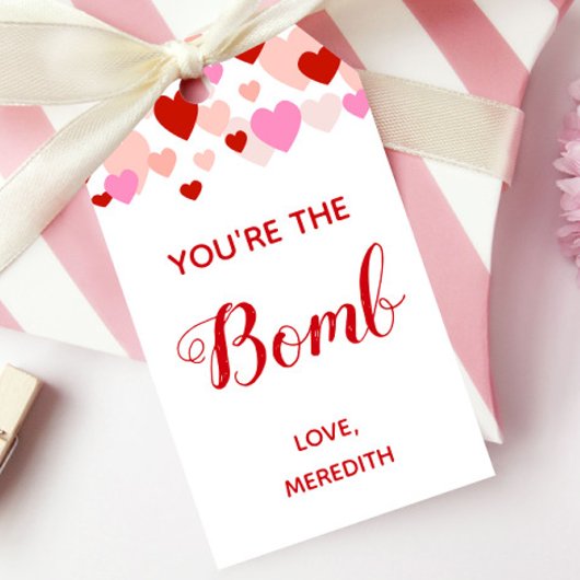 Sie sind die Geschenkmarke "Bomb Valentins Day Bat Geschenkanhänger