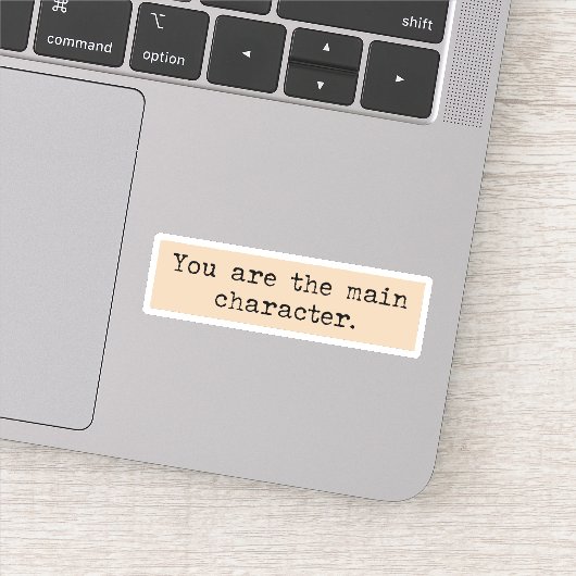 Sie sind die Hauptfigur Dark Academia Ästhetik Aufkleber (Detail)