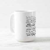 Sie sind die… Kaffee-Tasse Kaffeetasse (Vorderseite Links)