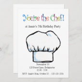 Sie sind die Kochseinladung Einladung (Vorne/Hinten)