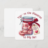 Sie sind die Macaron - Valentinstag-Karte Dankeskarte (Vorne/Hinten)