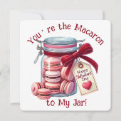 Sie sind die Macaron - Valentinstag-Karte Dankeskarte (Vorderseite)