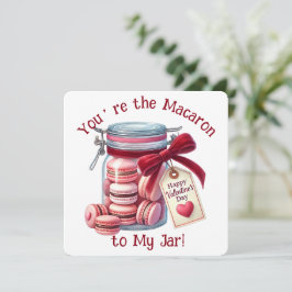 Sie sind die Macaron - Valentinstag-Karte Dankeskarte