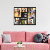 Sie sind die One 7 Foto Collage Black Leinwanddruck (Insitu (Wohnzimmer))