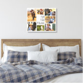 Sie sind die One 7 Foto Collage Gray Marmor Leinwanddruck (Insitu (Schlafzimmer))