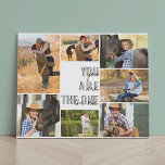 Sie sind die One 7 Foto Collage White Künstlicher Leinwanddruck<br><div class="desc">Stilvolle Foto Collage Imitate Leinwand, die Sie mit 7 Ihrer Lieblings-Fotos personalisieren können. Dieses schicke Schwarz-Weiß-Design wird in moderner überdimensionaler Schrift und lässiger Schrifttyp mit den Worten "You are the One" versehen. Die Fotovorlage ist für Sie bereit, Ihre Bilder im Uhrzeigersinn von oben links hinzuzufügen. Die Bildvorlage wird im Set...</div>