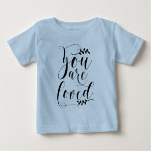 Sie sind die Personalisierte moderne Kalligrafie Baby T-shirt
