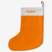 Sie sind die scheußlichen, lustigen kleinen Orange Kleiner Weihnachtsstrumpf (Rückseite)