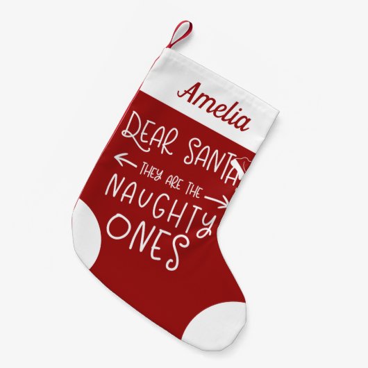 Sie sind die scheußlichen, Niedlichen Funny Kleiner Weihnachtsstrumpf (Vorderansicht (hängend))