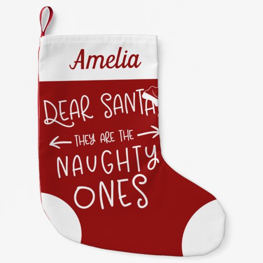 Sie sind die scheußlichen, Niedlichen Funny Kleiner Weihnachtsstrumpf (Vorderseite)