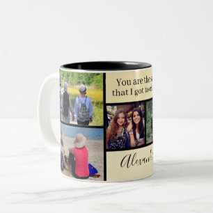 Sie sind die Schwester, die ich Got habe   5 FOTO Zweifarbige Tasse