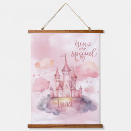 Sie sind die Special Palace Pink Cloud anpassbar Wandteppich Mit Holzrahmen