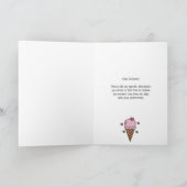 Sie sind die Topping - Ice Cream Liebe Karte (Innenseite)