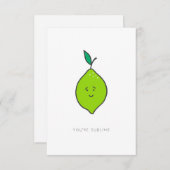 Sie sind die Valentinkarte Sublime Dankeskarte (Vorne/Hinten)