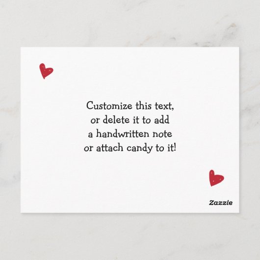 Sie sind Dino-mite Dinosaur Valentine Postcard Postkarte (Rückseite)