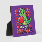 Sie sind Dino-Mite - Niedlicher Dinosaurier Valent Fotoplatte (Vorderseite)