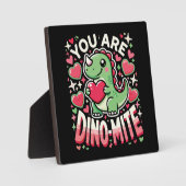 Sie sind Dino-Mite - Niedlicher Dinosaurier Valent Fotoplatte (Vorderseite)