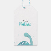 Sie sind Dinomite Watercolor Geschenkmarke Geschenkanhänger (Rückseite)