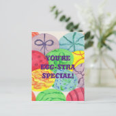 Sie sind Eierstra-Spezialeier für Ostern Postkarte (Stehend Vorderseite)