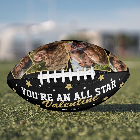 Sie sind ein All Star Valentines Foto Football
