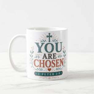 Sie sind ein auserwähltes inspirierendes christlic kaffeetasse