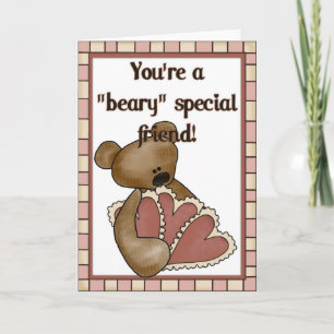 Sie sind ein Beary Special Friend Valentine Day Ca Feiertagskarte