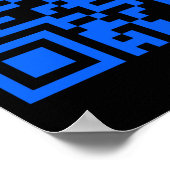 Sie sind ein besonders positiver Qr-Code-Aufkleber Poster (Ecke)