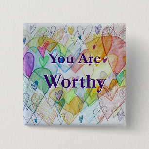 Sie sind ein Button für die Kunst des Herzens