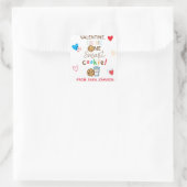 Sie sind ein cleverer Valentinstag Quadratischer Aufkleber (Tasche)