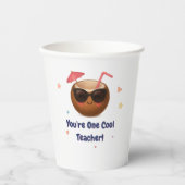 Sie sind ein Cooler Lehrer - Coconut Party Paper C Pappbecher (Vorderseite)