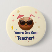 Sie sind ein Cooler Lehrer - Funny Coconut Button  (Vorderseite)