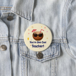 Sie sind ein Cooler Lehrer - Funny Coconut Button